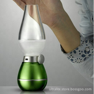 Factory Seller Retro Kerosene Handheld Dimmable Blowing Control LED Night Light